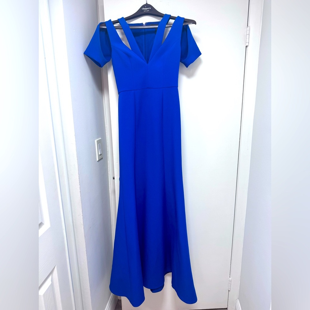 Blue long, elegant evening gown from BCBG Maxazria